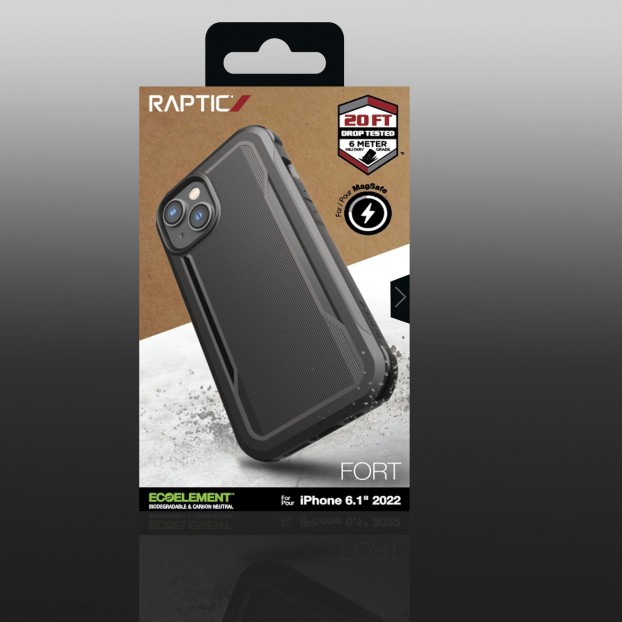 Husa Antishock iPhone 14 Raptic X-Doria Fort Case compatibil cu MagSafe - Negru Husa Antishock iPhone 14 Raptic X-Doria Fort Case compatibil cu MagSafe - Negru