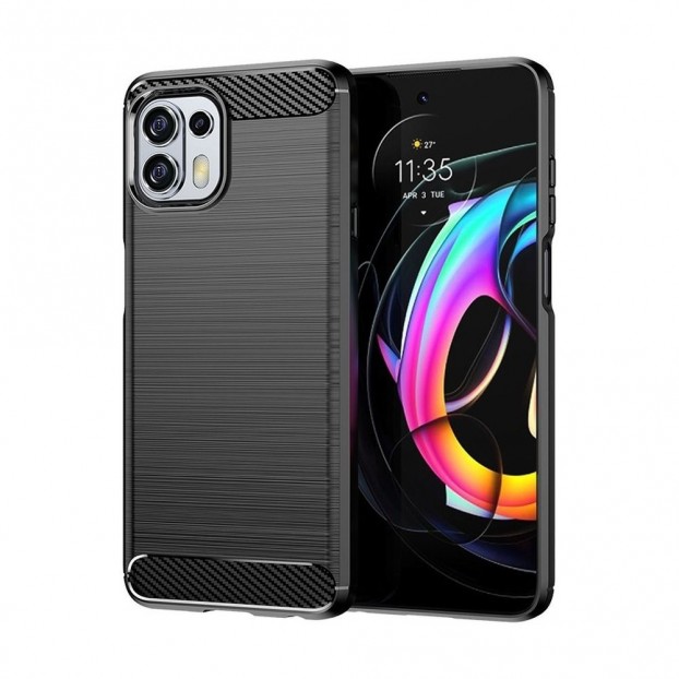 Husa Antisoc Motorola Edge 20 Lite Premium Forcell CARBON - Black Husa Antisoc Motorola Edge 20 Lite Premium Forcell CARBON - Black