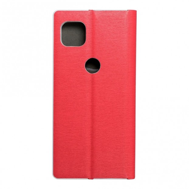 Husa Motorola Moto G 5G Forcell Luna Book Silver Tip Carte cu Magnet - Rosu