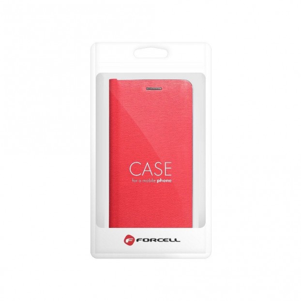 Husa Motorola Moto G 5G Forcell Luna Book Silver Tip Carte cu Magnet - Rosu