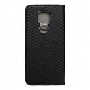 Husa Motorola G9 / G9 Play Smart Book Case tip carte cu magnet - negru