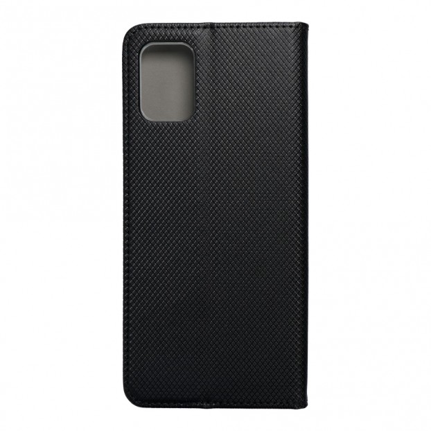 Husa Motorola G9 Plus Smart Book Case tip carte cu magnet - negru