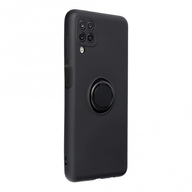 Husa Samsung Galaxy A12 Forcell Silicone Ring - Negru