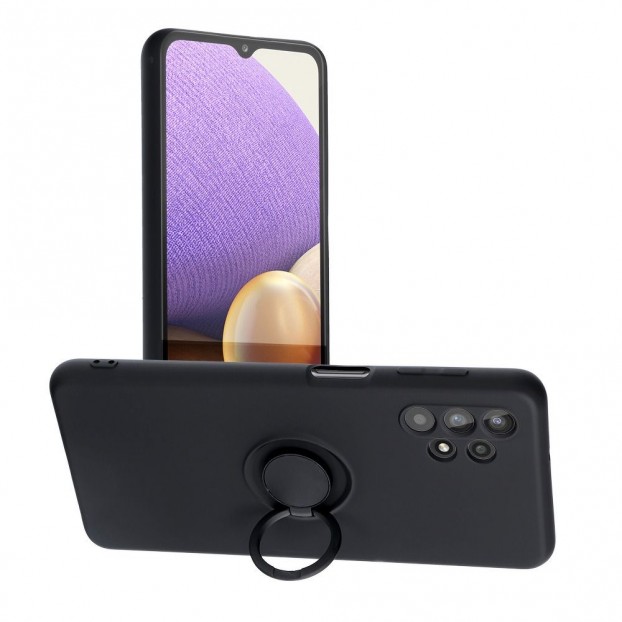 Husa Samsung Galaxy A13 4G Forcell Silicone Ring - Negru