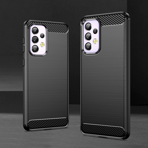 Husa Antisoc Samsung Galaxy A23 5G Forcell Carbon - Black Husa Antisoc Samsung Galaxy A23 5G Forcell Carbon - Black