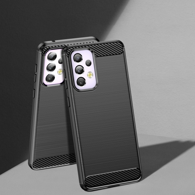 Husa Antisoc Samsung Galaxy A23 5G Forcell Carbon - Black Husa Antisoc Samsung Galaxy A23 5G Forcell Carbon - Black