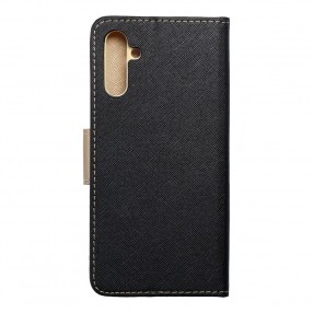 Husa tip carte Samsung Galaxy A13 5G / A04s Fancy Book cu inchidere magnetica - Negru