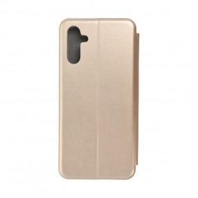 Husa Tip Carte Samsung Galaxy A13 5G / A04s MANGUSTA Elegance, Piele Ecologica - Auriu