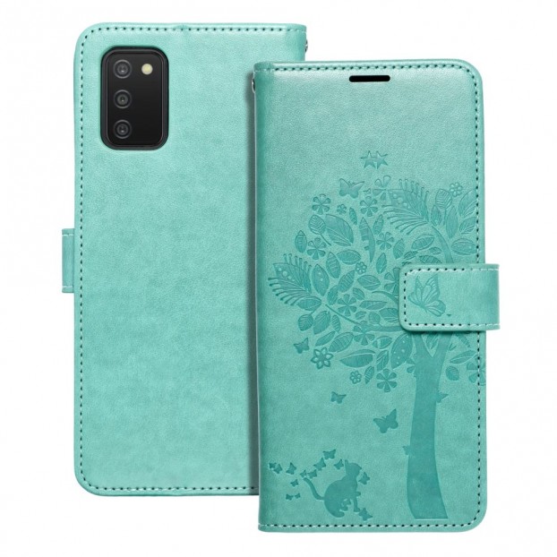 Husa Samsung Galaxy A03s Forcell Mezzo Book Tip Carte cu Magnet - Spring Green