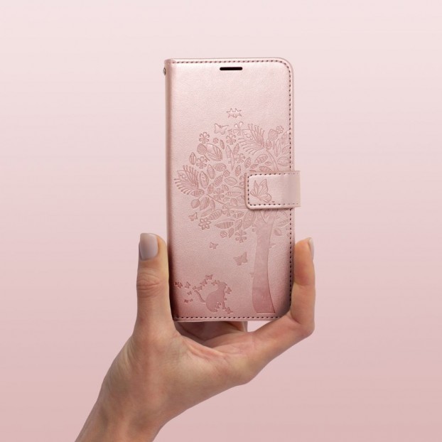 Husa Samsung Galaxy A03s Forcell Mezzo Book Tip Carte cu Magnet - Spring Pink