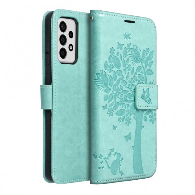 Husa Samsung Galaxy A72 Forcell Mezzo Book Tip Carte cu Magnet - Spring Green