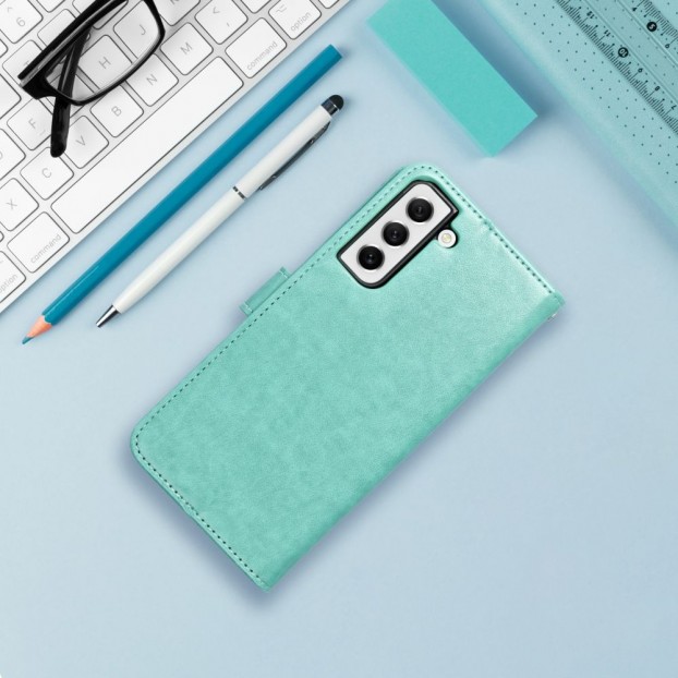 Husa Samsung Galaxy A72 Forcell Mezzo Book Tip Carte cu Magnet - Spring Green
