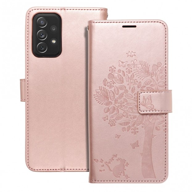 Husa Samsung Galaxy A72 Forcell Mezzo Book Tip Carte cu Magnet - Spring Pink