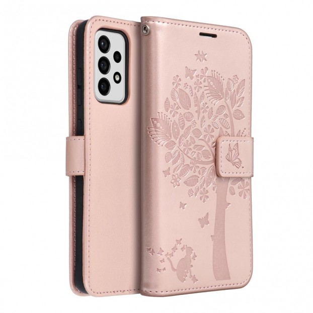Husa Samsung Galaxy A72 Forcell Mezzo Book Tip Carte cu Magnet - Spring Pink