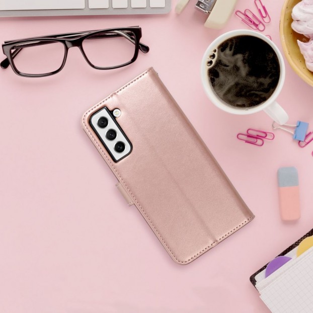 Husa Samsung Galaxy A72 Forcell Mezzo Book Tip Carte cu Magnet - Spring Pink