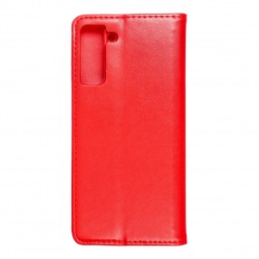 Husa Samsung Galaxy S21 Plus Magnet Book tip carte  cu magnet, piele ecologica - rosu
