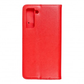 Husa Samsung Galaxy S21 Magnet Book tip carte  cu magnet, piele ecologica - rosu