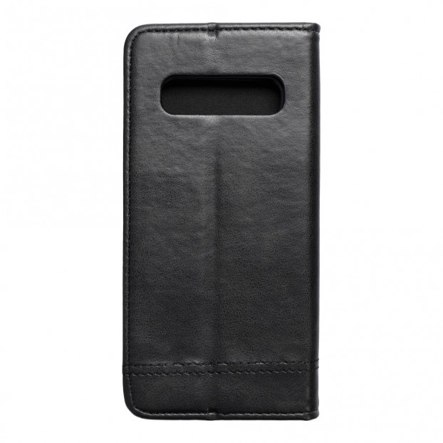 Husa Samsung Galaxy S10 Prestige Book tip carte cu magnet, piele ecologica - negru