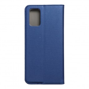 Husa Samsung Galaxy A02s Smart Book Case tip carte cu magnet - albastru