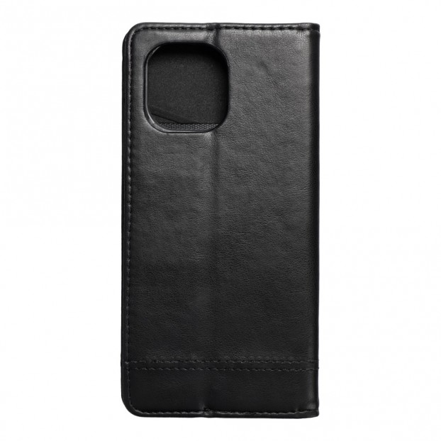 Husa Xiaomi Mi 11 Prestige Book tip carte cu magnet, piele ecologica - negru Husa Xiaomi Mi 11 Prestige Book tip carte cu magnet, piele ecologica - negru