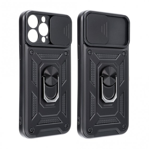 Husa Antisoc iPhone 14 Pro Forcell Slide Armor - Negru