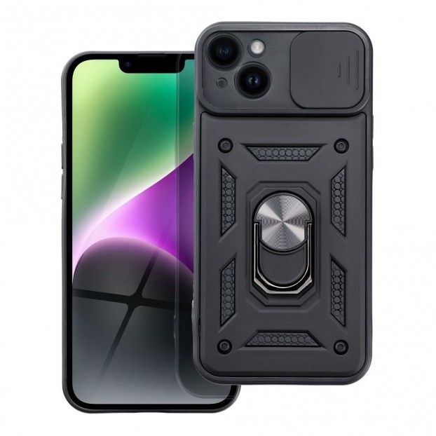 Husa Antisoc iPhone 14 Forcell Slide Armor - Negru
