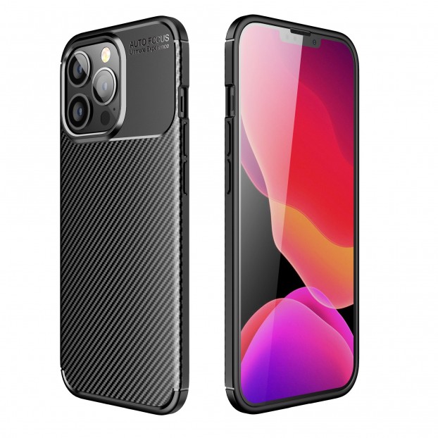 Husa Antisoc iPhone 14 Pro Max Forcell Carbon PRO - Black