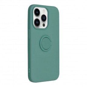 Husa iPhone 14 Pro Forcell Silicone Ring - Verde