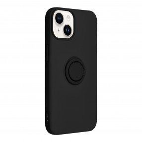 Husa iPhone 14 Forcell Silicone Ring - Negru