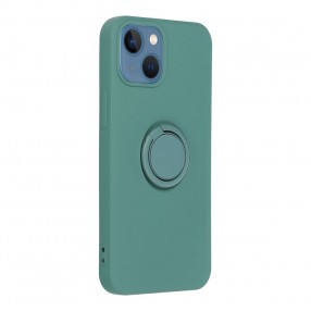Husa iPhone 14 Forcell Silicone Ring - Verde