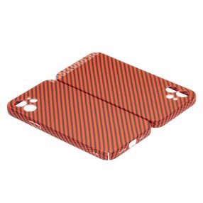 Husa iPhone 12 LUXO Kevlar - Awesome Red 