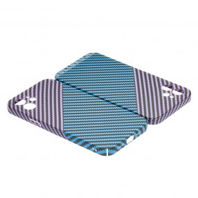 Husa iPhone 12 LUXO Kevlar - Purple & Blue 