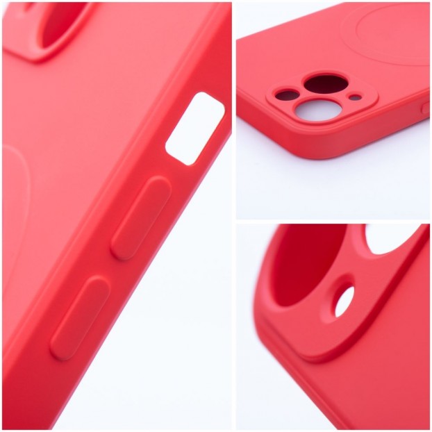Husa iPhone 13 Pro Silicone Mag Cover compatibil cu MagSafe - Rosu
