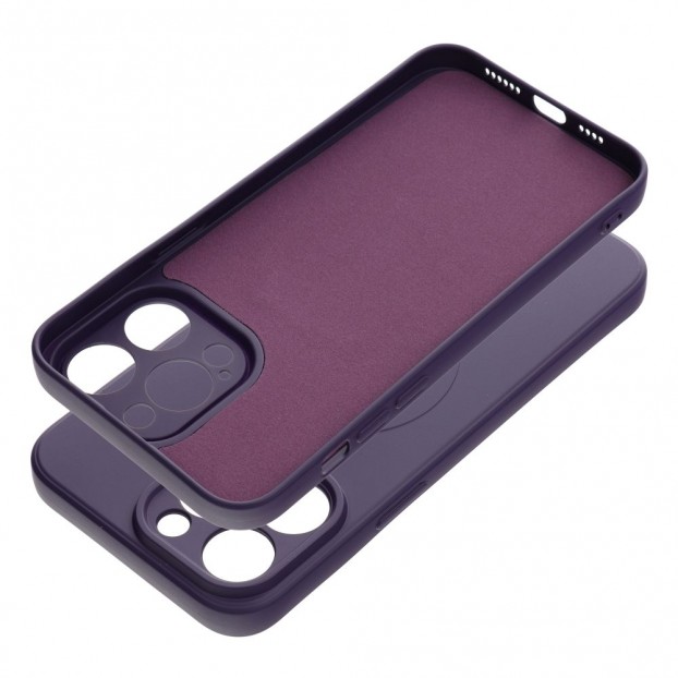 Husa iPhone 14 Pro Max Silicone Mag Cover compatibil cu MagSafe - Mov