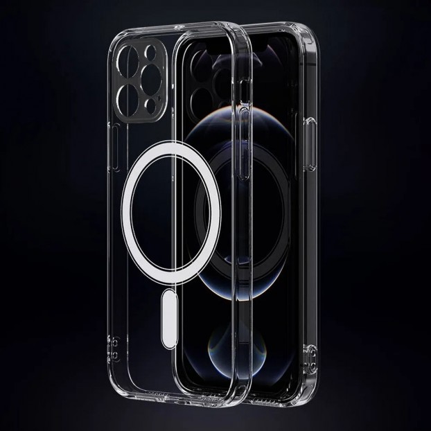 Husa iPhone 11 Clear MagSafe Hybrid TPU - Transparent