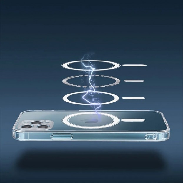 Husa iPhone 11 Clear MagSafe Hybrid TPU - Transparent