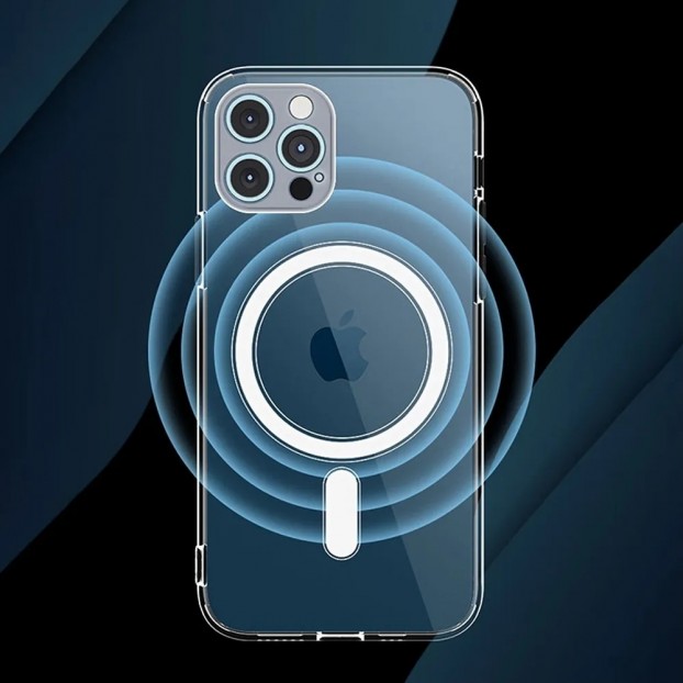 Husa iPhone 11 Clear MagSafe Hybrid TPU - Transparent