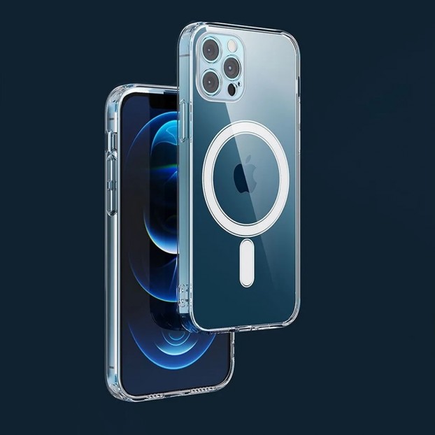 Husa iPhone 11 Clear MagSafe Hybrid TPU - Transparent