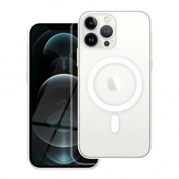 Husa iPhone 12 Pro Max Clear MagSafe Hybrid TPU - Transparent