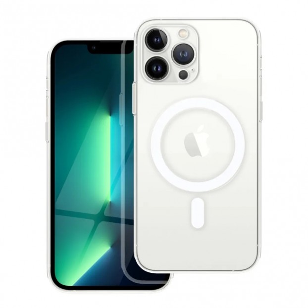 Husa iPhone 13 Pro Max Clear MagSafe Hybrid TPU - Transparent