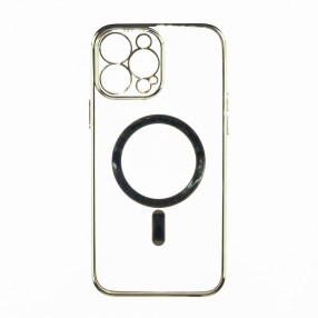 Husa iPhone 13 Pro Soft MagSafe TPU - Classy Silver