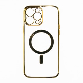 Husa iPhone 13 Pro Soft MagSafe TPU - Luxury Gold