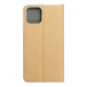 Husa iPhone 11 Pro Forcell Luna Book Silver Tip Carte cu Magnet - Auriu
