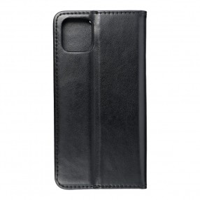 Husa iPhone 11 Pro Max Magnet Case tip carte cu magnet, piele ecologica - negru
