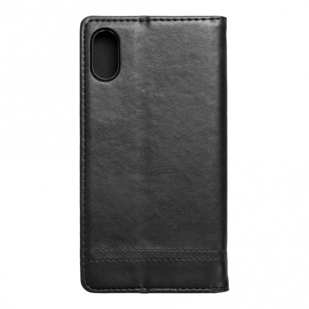 Husa iPhone X / XS Prestige Book tip carte cu magnet, piele ecologica - negru Husa iPhone X / XS Prestige Book tip carte cu magnet, piele ecologica - negru