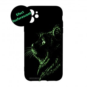 Husa iPhone 11 LUXO TPU - Black Cat