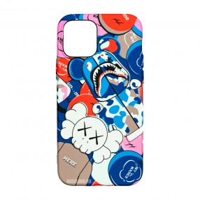Husa iPhone 12 / 12 Pro LUXO TPU - Shark Kaws 