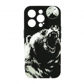 Husa iPhone 14 Pro Max LUXO TPU - Grizzly Bear