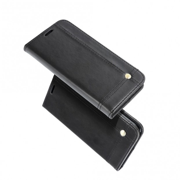 Husa Xiaomi Mi 11 Prestige Book tip carte cu magnet, piele ecologica - negru Husa Xiaomi Mi 11 Prestige Book tip carte cu magnet, piele ecologica - negru
