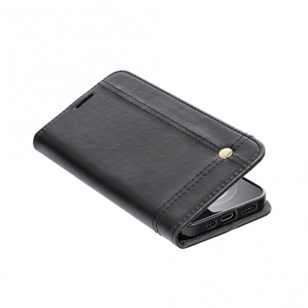 Husa Xiaomi Mi 11 Prestige Book tip carte cu magnet, piele ecologica - negru Husa Xiaomi Mi 11 Prestige Book tip carte cu magnet, piele ecologica - negru